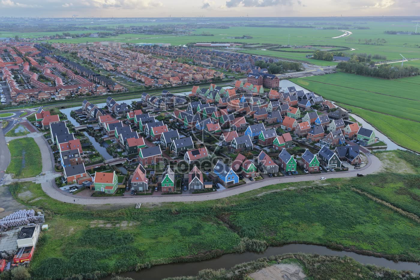 Kreekrijk, Saendelft luchtbeeld