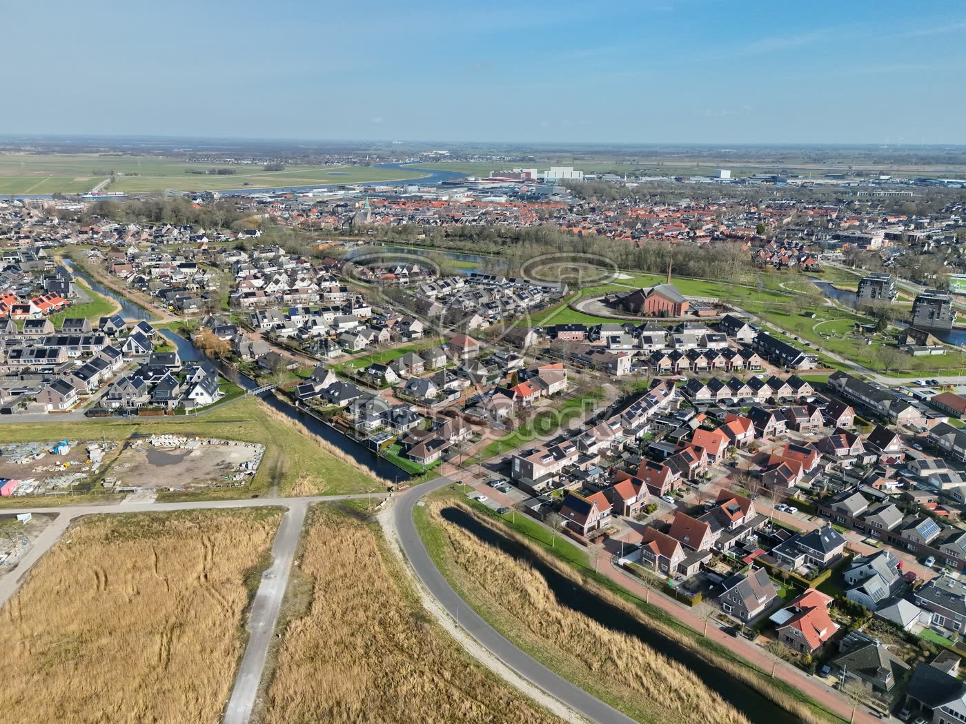 Genemuiden woonwijk luchtfoto