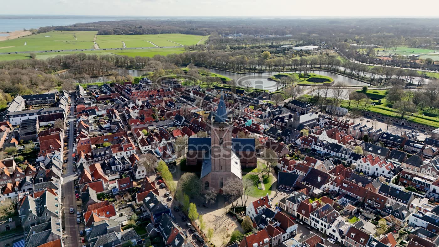 Naarden Vesting luchtbeeld 2