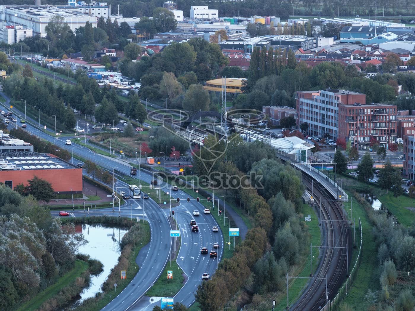 Station Krommenie aan provincialeweg