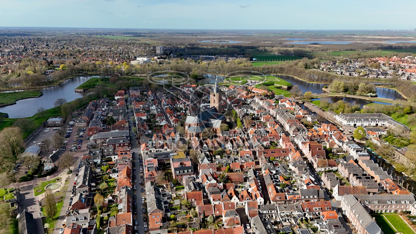 Naarden Vesting luchtfoto