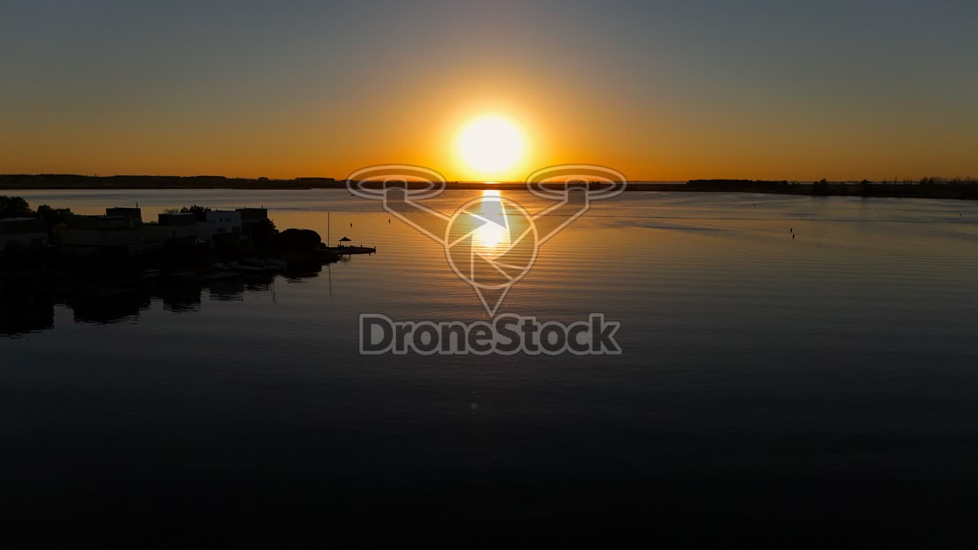 Zonsondergang boven Almere Noorderplassen 2