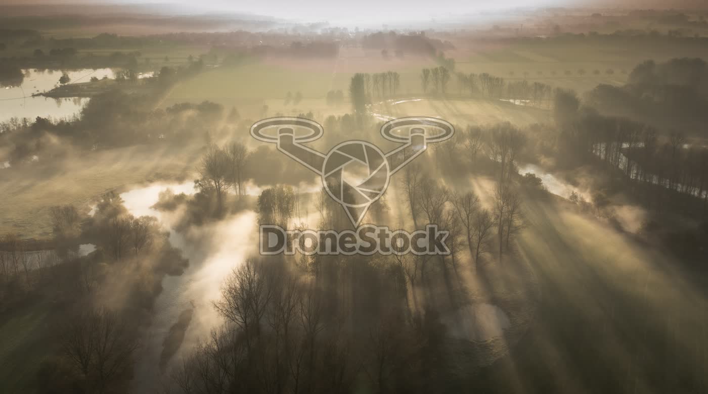 Mistige zonsopkomst boven de Roer 1