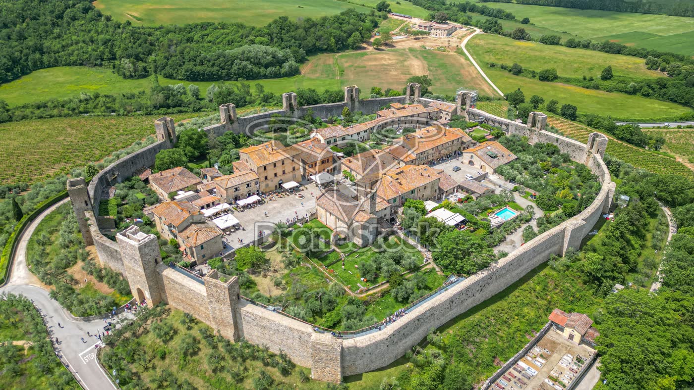 Vestingstadje Monteriggioni Italië