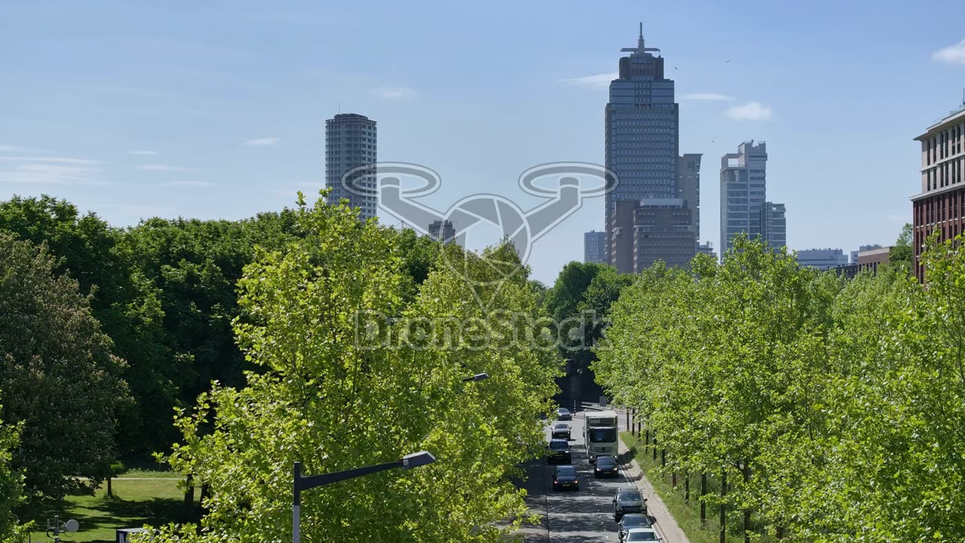 Wibautstraat richting Amstelstation en Rembrandt Tower 5
