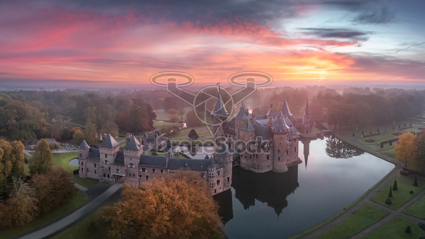 Kasteel de Haar tijdens de herfst
