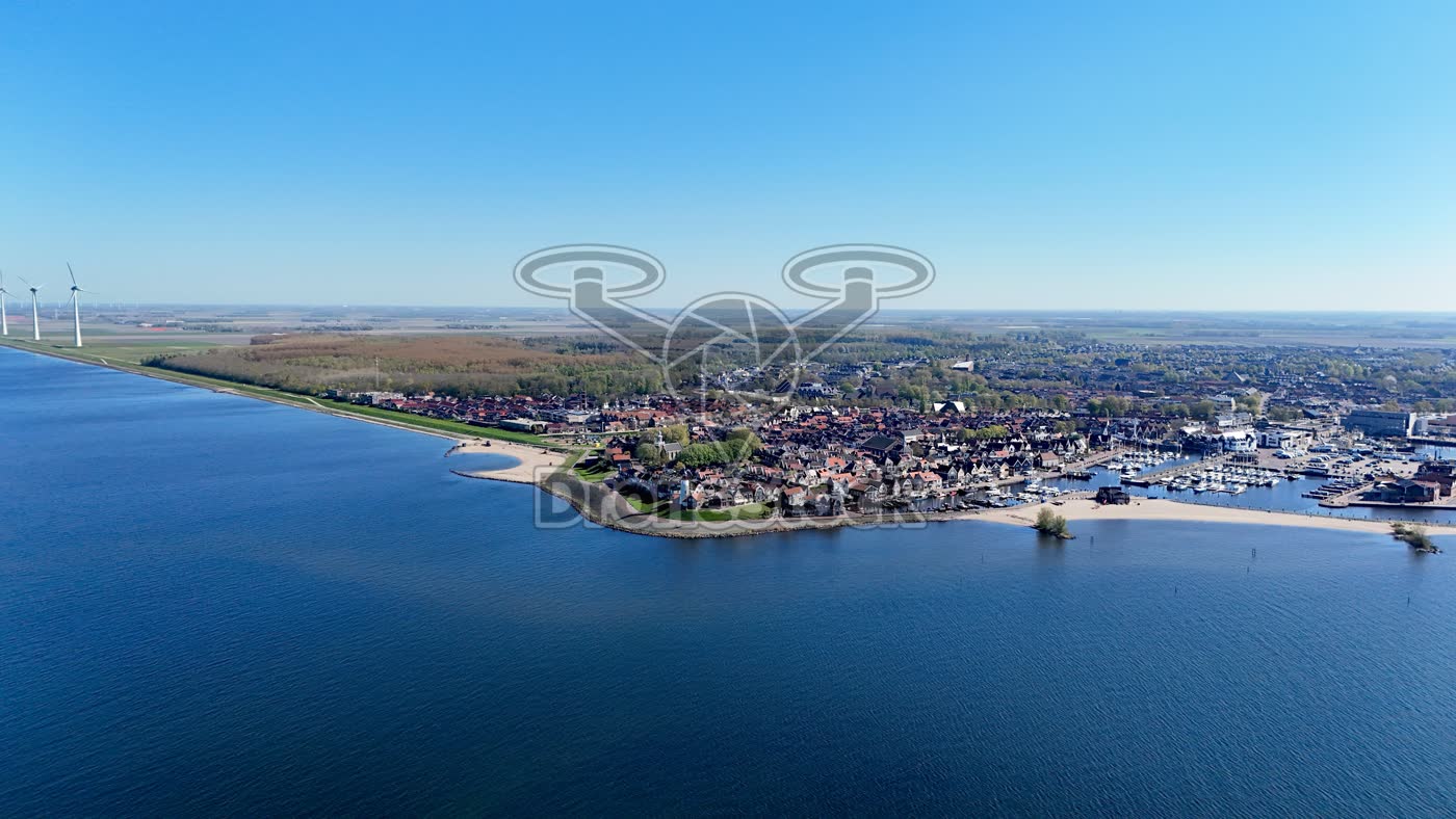 Urk schiereiland met vuurtoren
