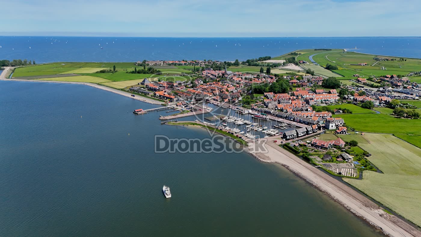 Marken haven en dorp