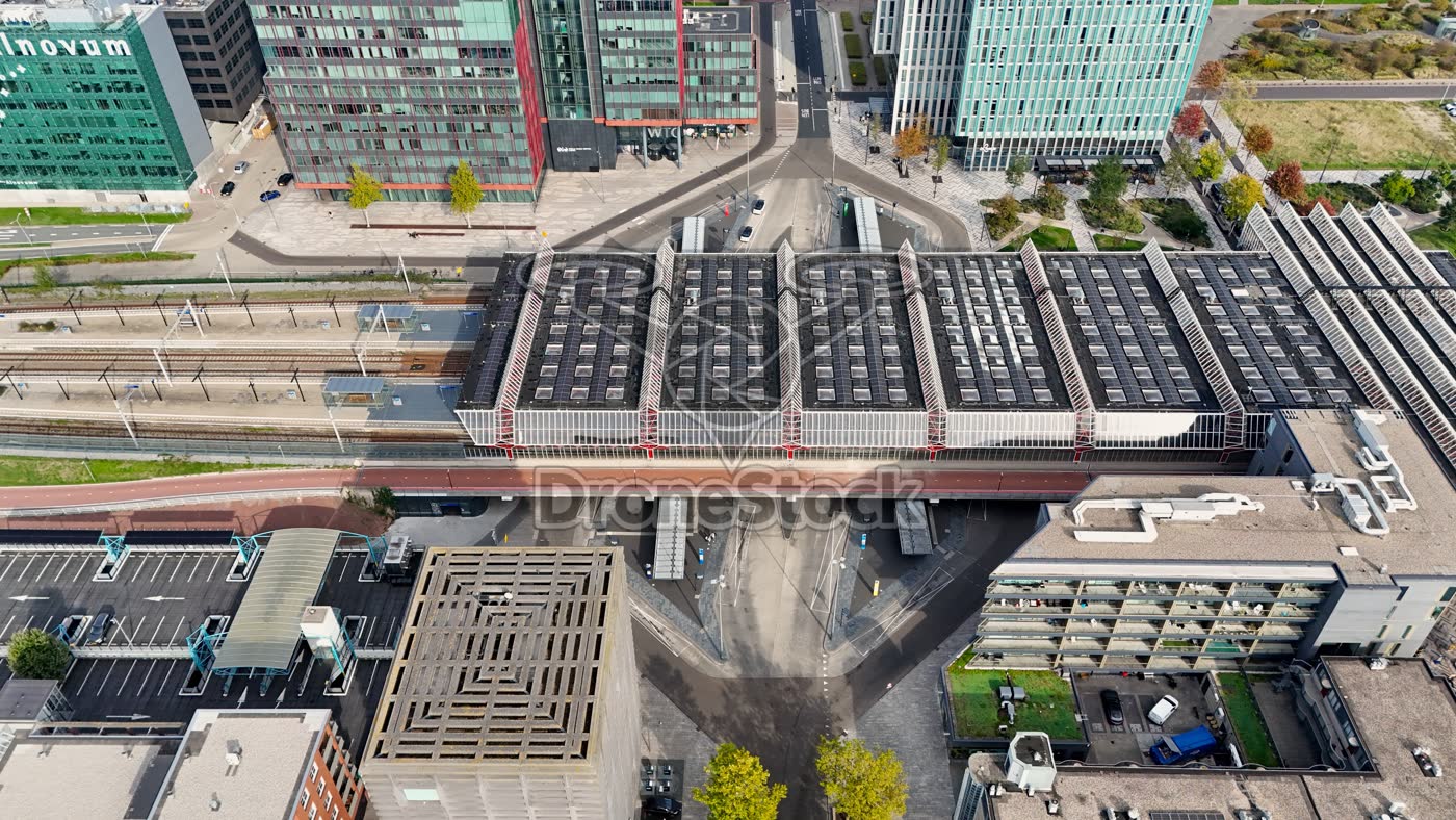 Station Almere Centrum bovenaanzicht
