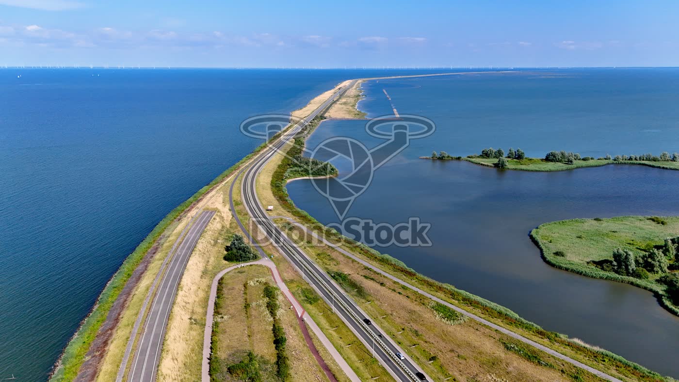 Houtribdijk bij Lelystad