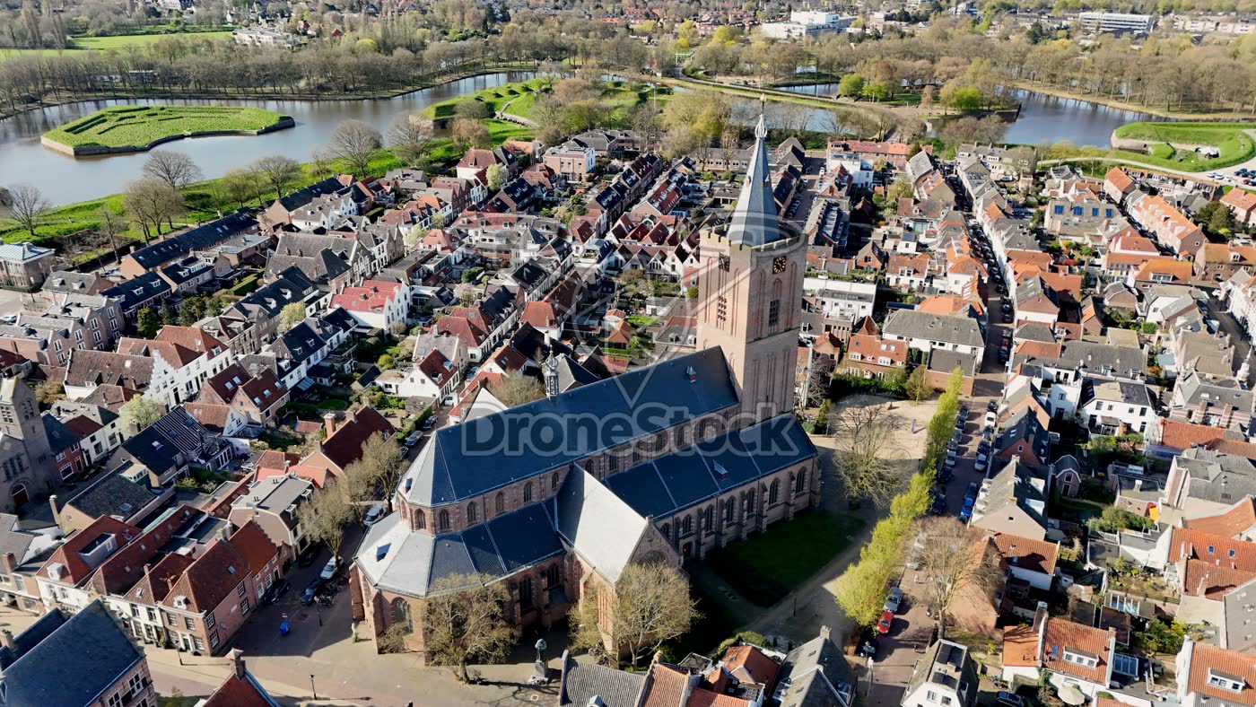 Kerktoren in Naarden Vesting