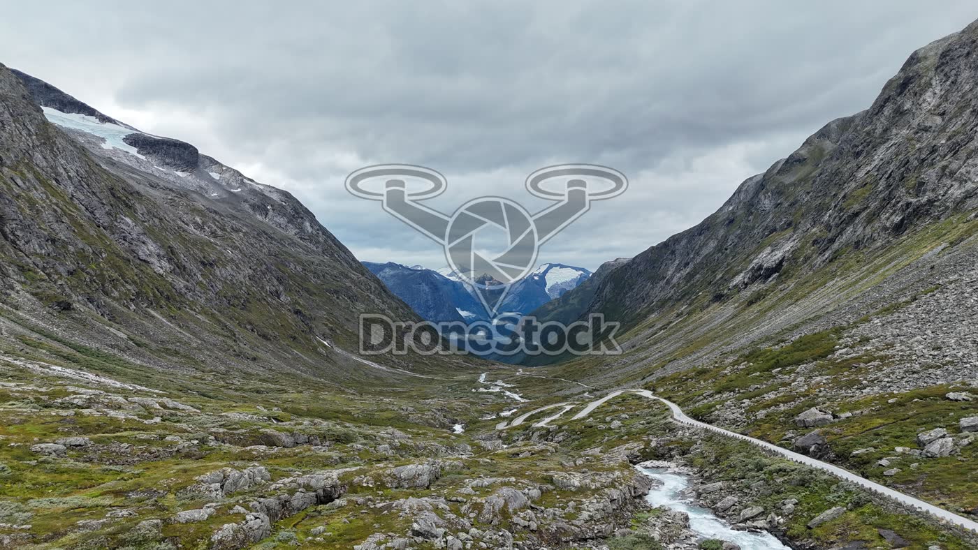 Gamle Strynefjellsvegen bij Stryn