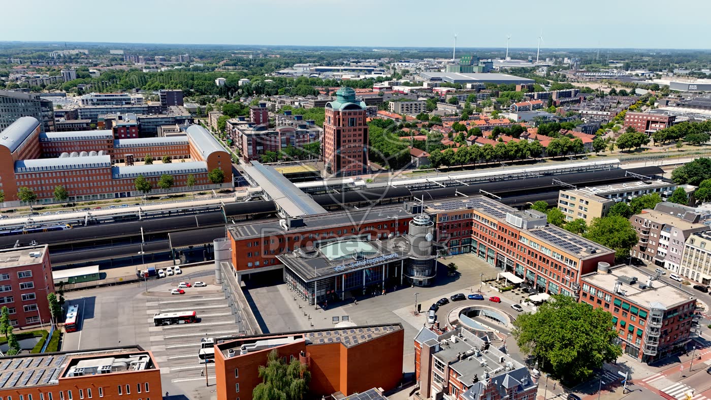 Stationsgebied 's-Hertogenbosch luchtfoto
