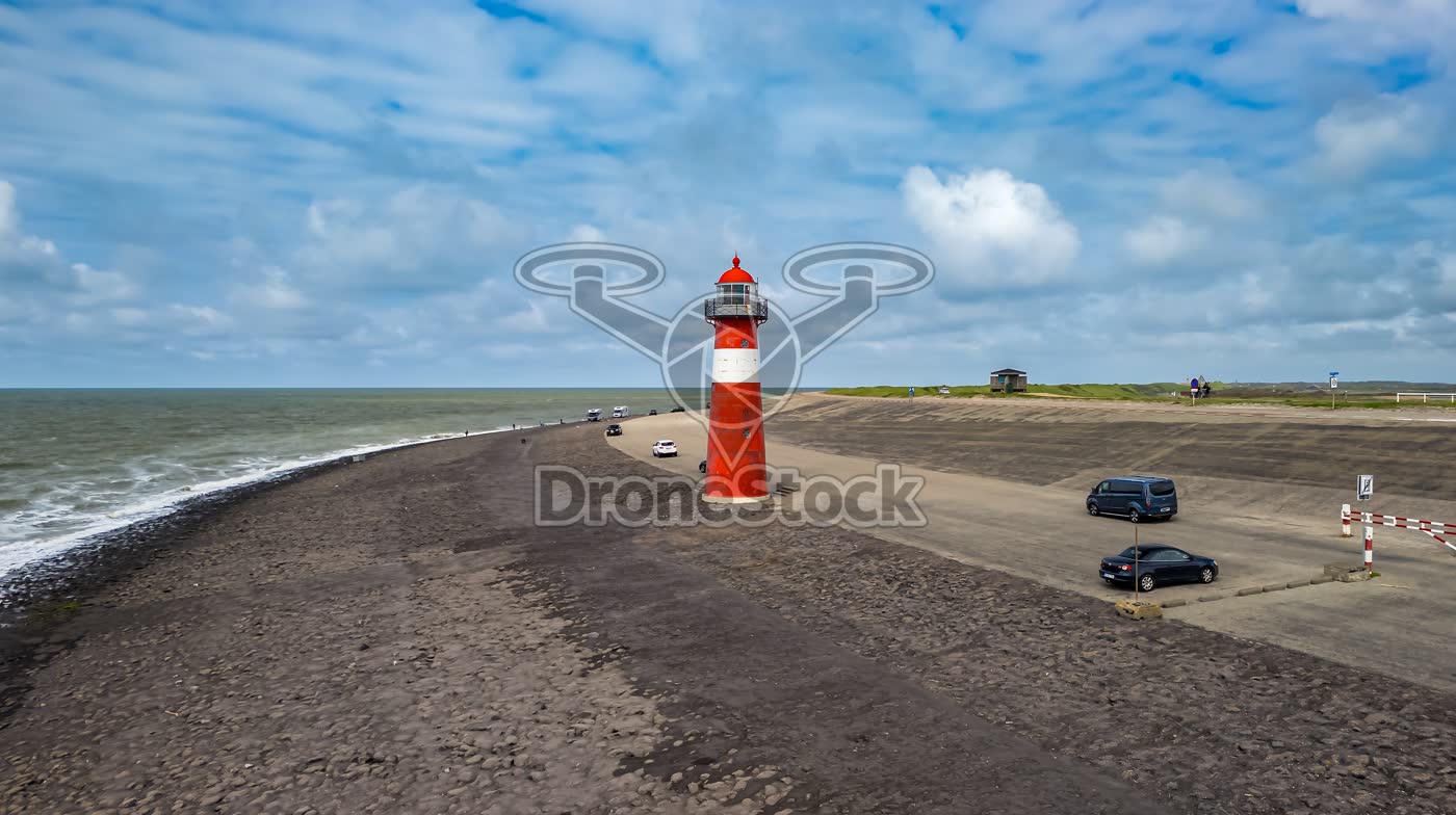Vuurtoren Noorderhoofd op de Westkappelse zeedijk