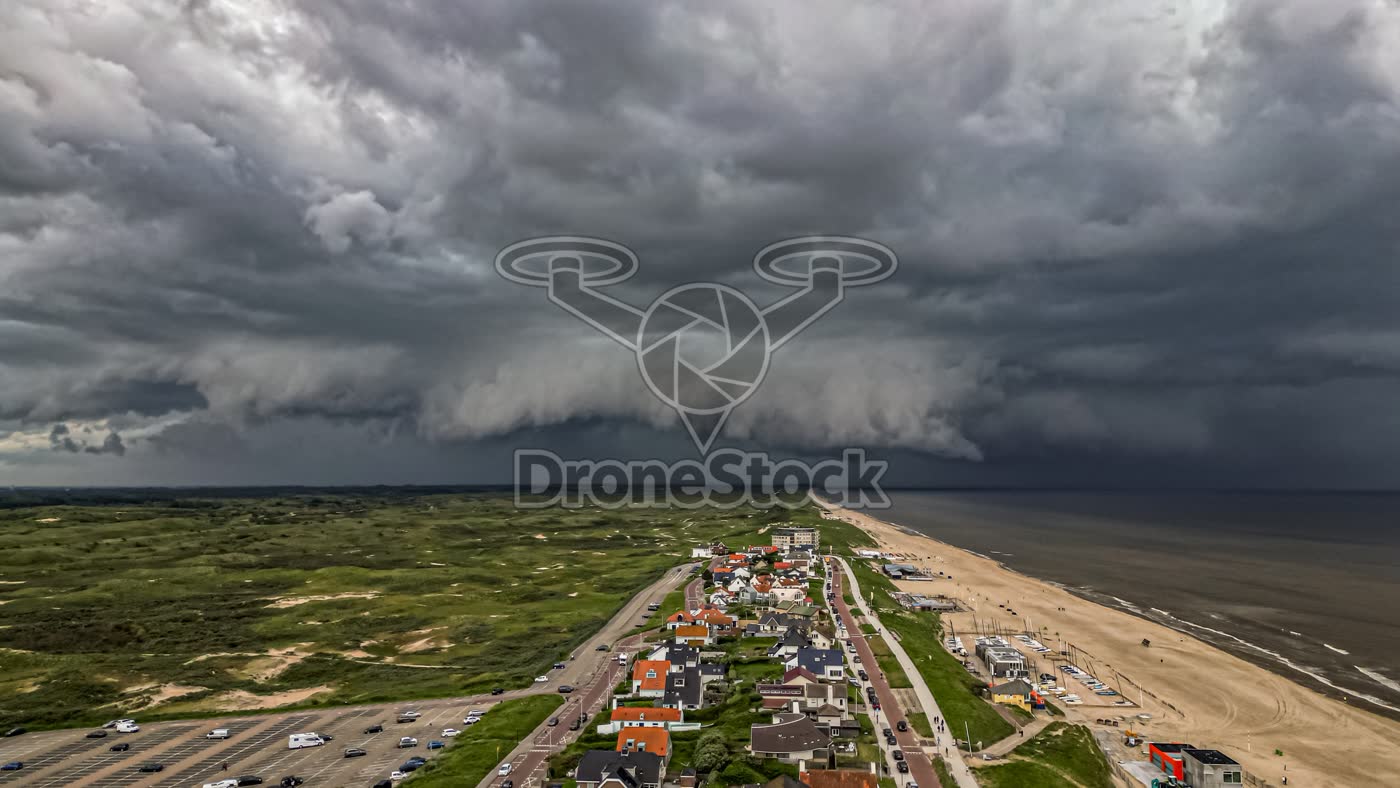 Rolwolk bij Zandvoort