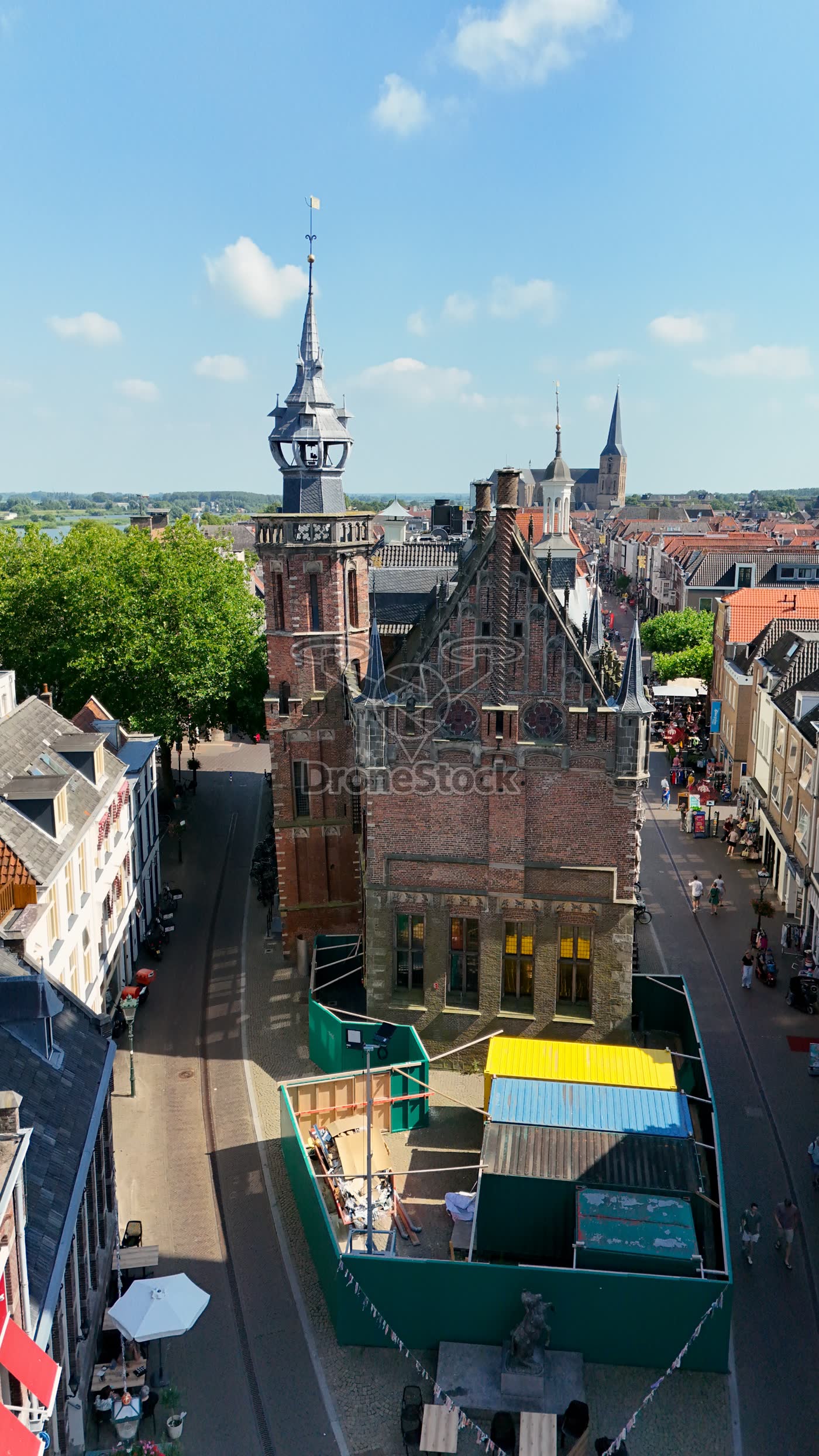 Oude Raadhuis Kampen luchtbeeld