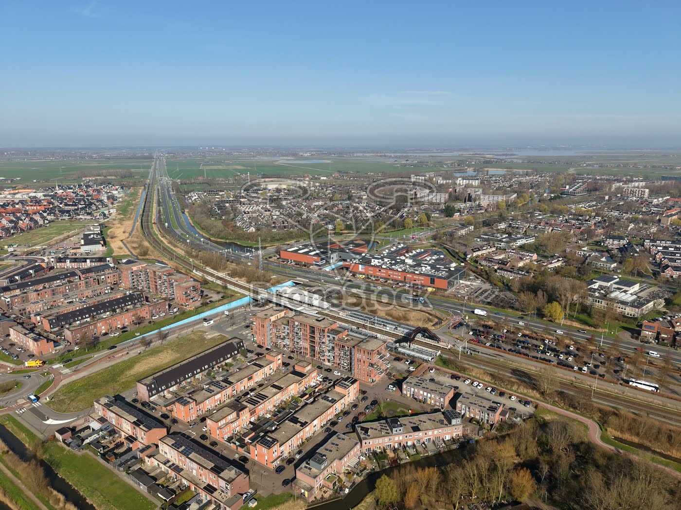 Trias, station en woonwijk bij Rangeerder in Krommenie