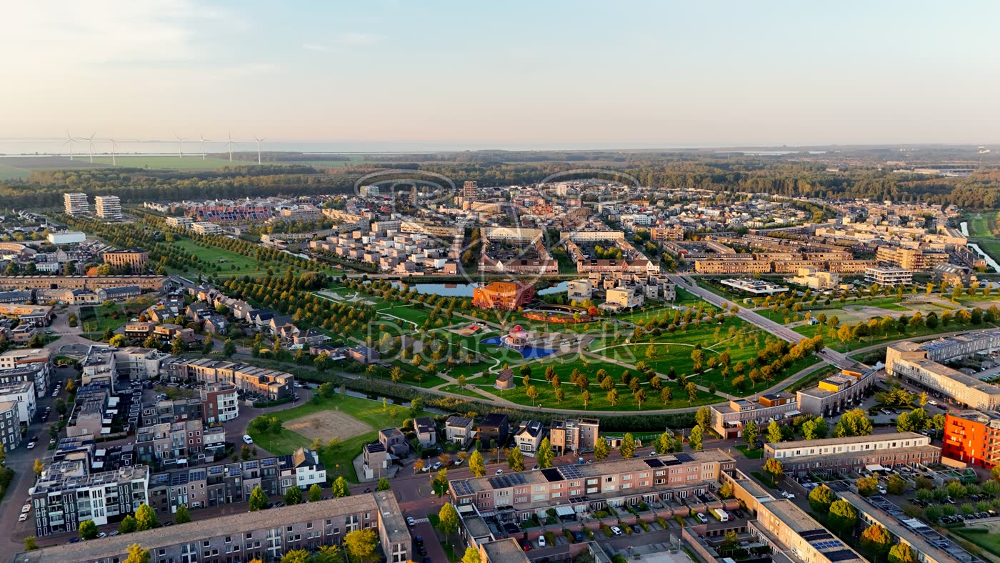 Cascadepark Almere Poort luchtfoto