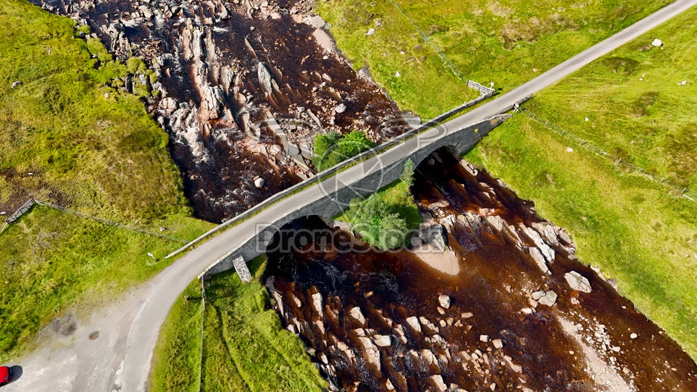 Scotland - Garva Double Bridge van bovenaf 2