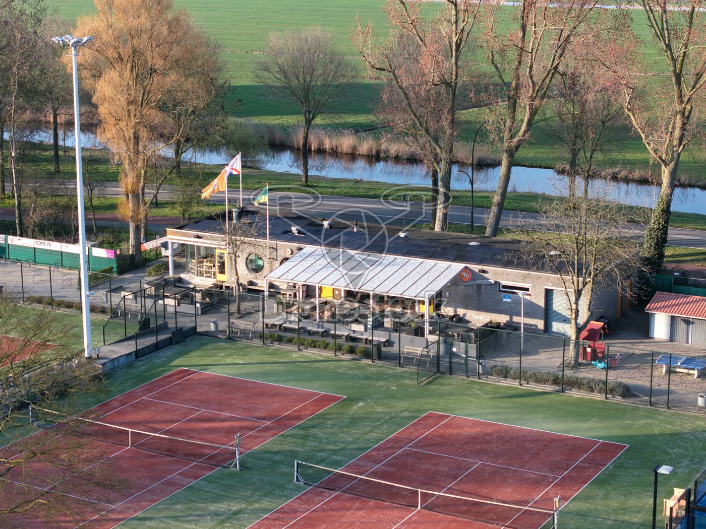 Clubgebouw Tennis- en padelbanen KLTV Krommenie