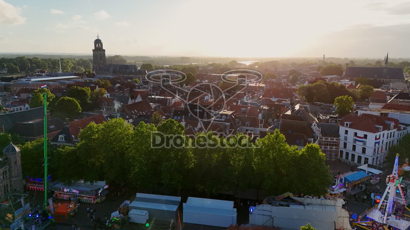 Deventer centrum met grote kerk