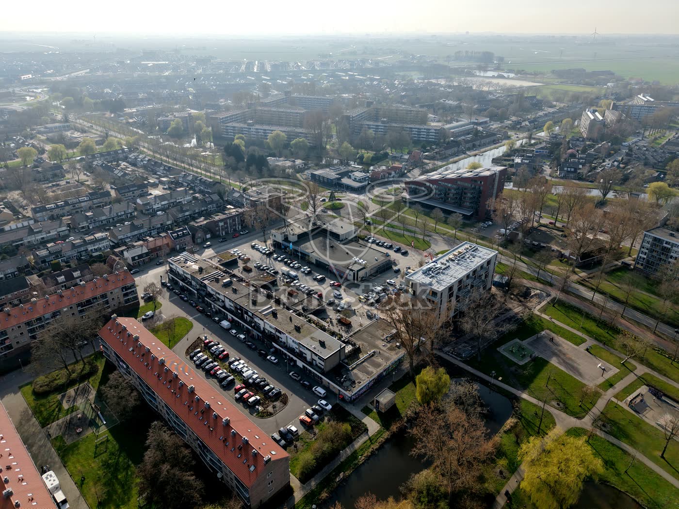 Rosariumplein en appartementen Rosariumpark in Krommenie
