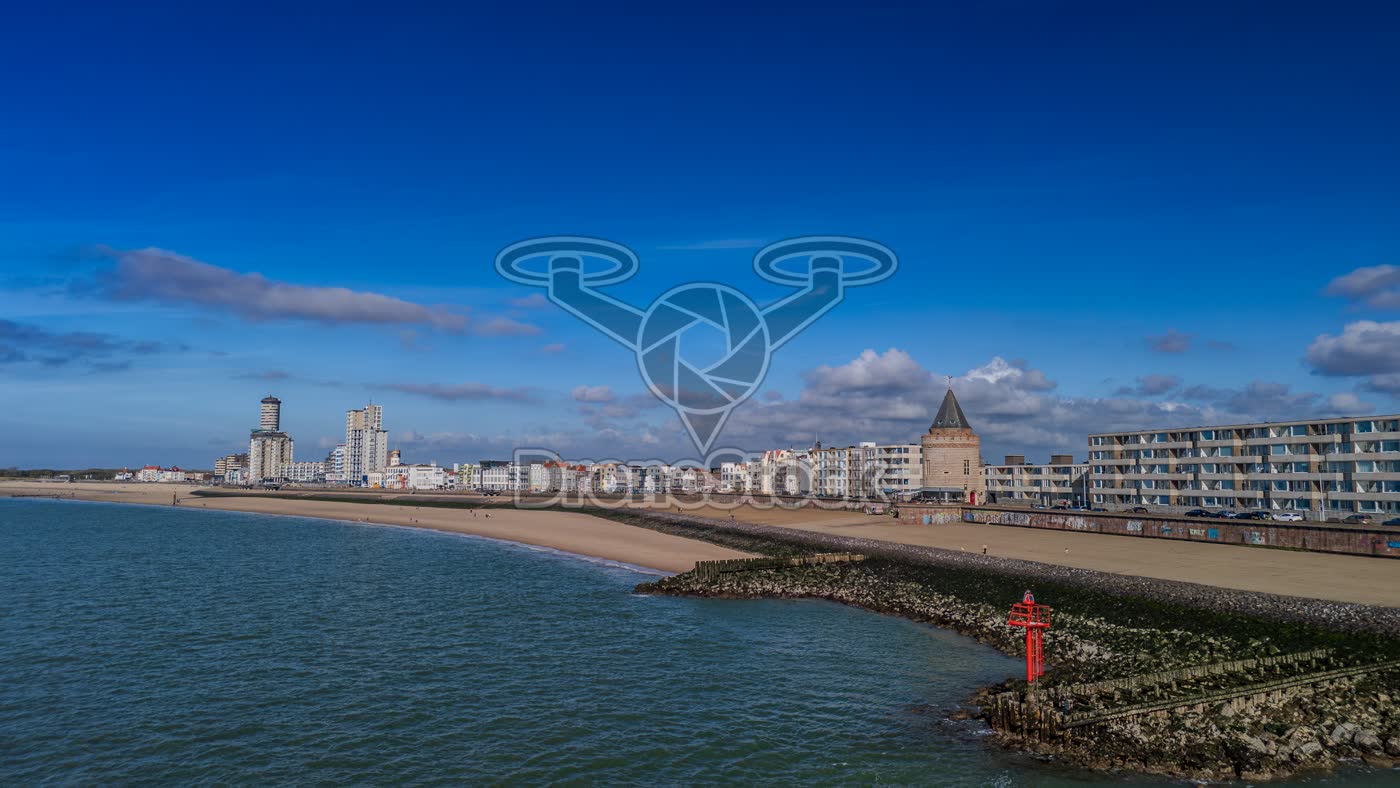 Keizersbolwerk en Gevangentoren aan de kust van Vlissingen