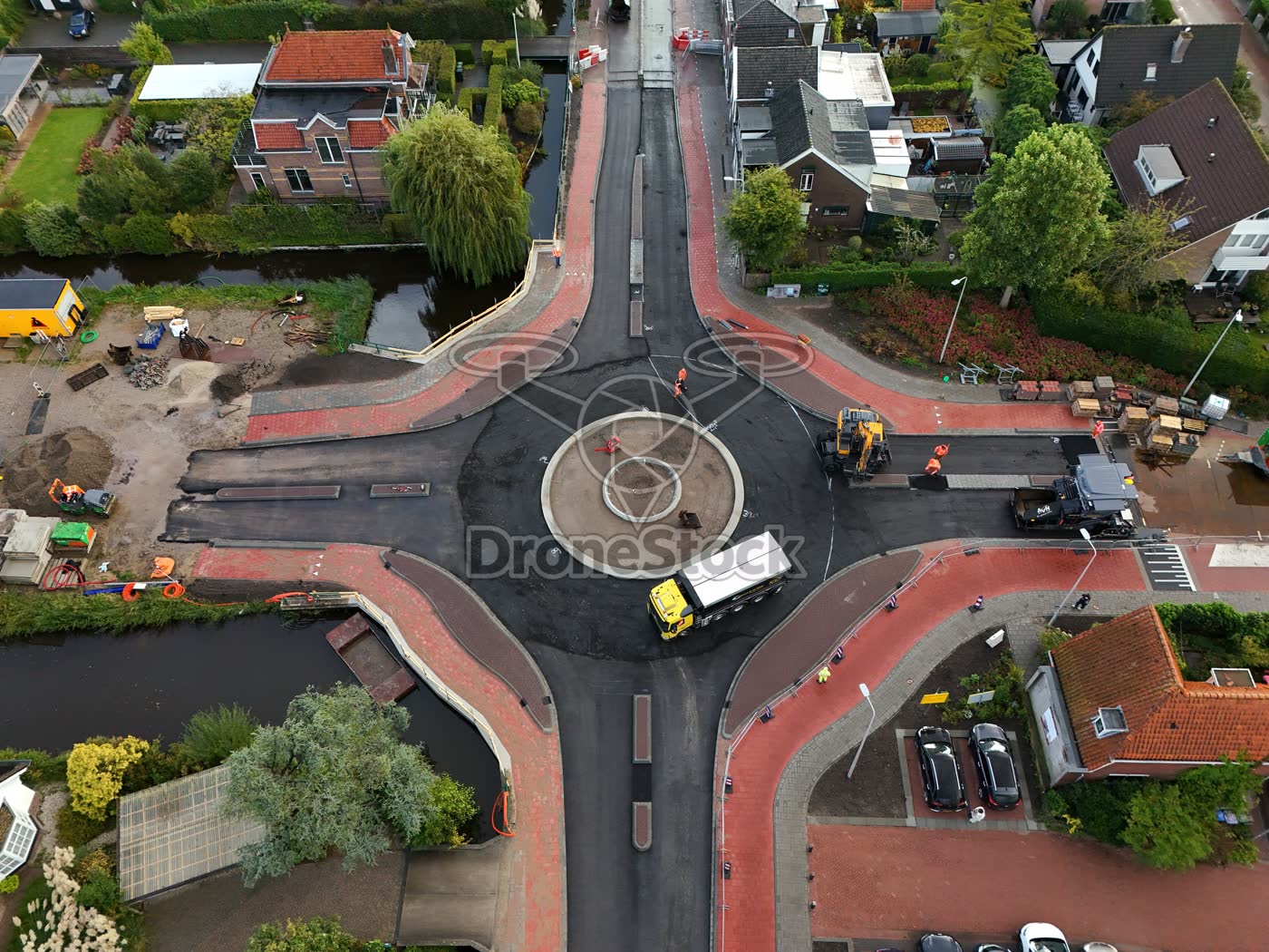 Rotonde in aanleg