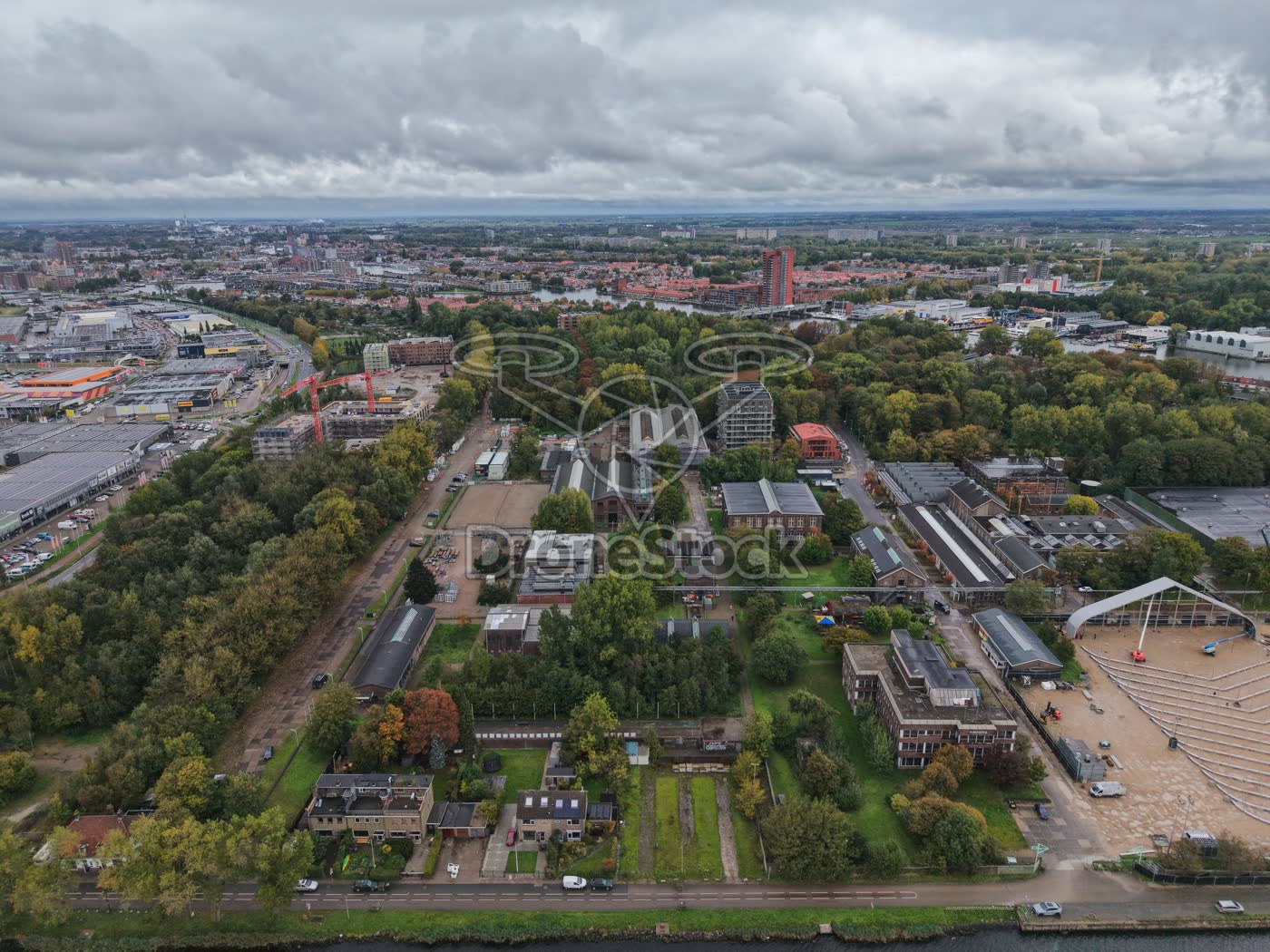 Hembrugterrein Zaandam met nieuwbouw