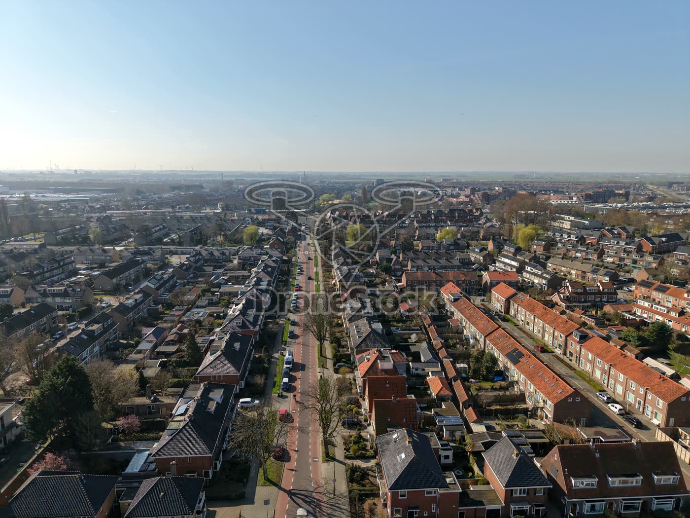 Weverstraat en woonwijk in Krommenie
