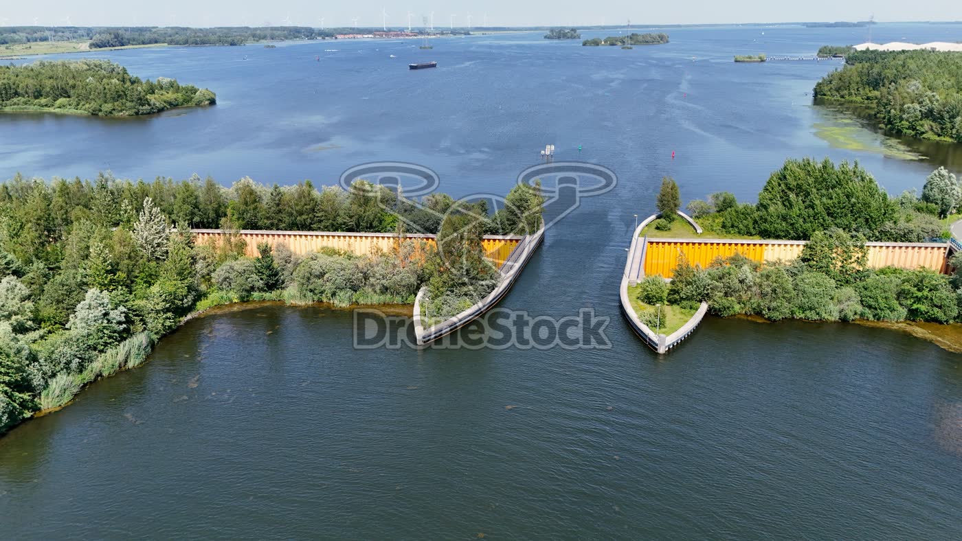 Aquaduct bij Harderwijk, Veluwemeer