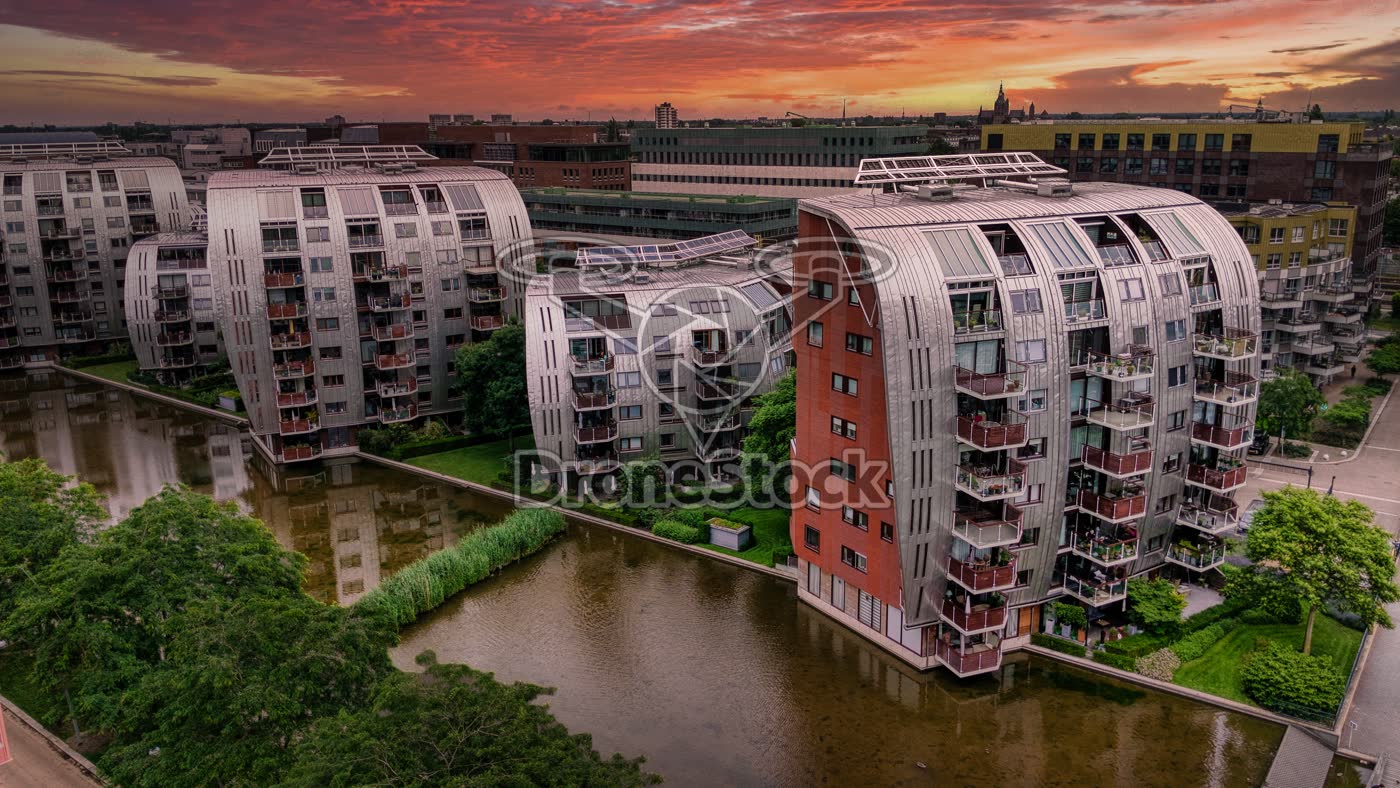 den Bosch,armada appartementen in de wijk parleiskwartier