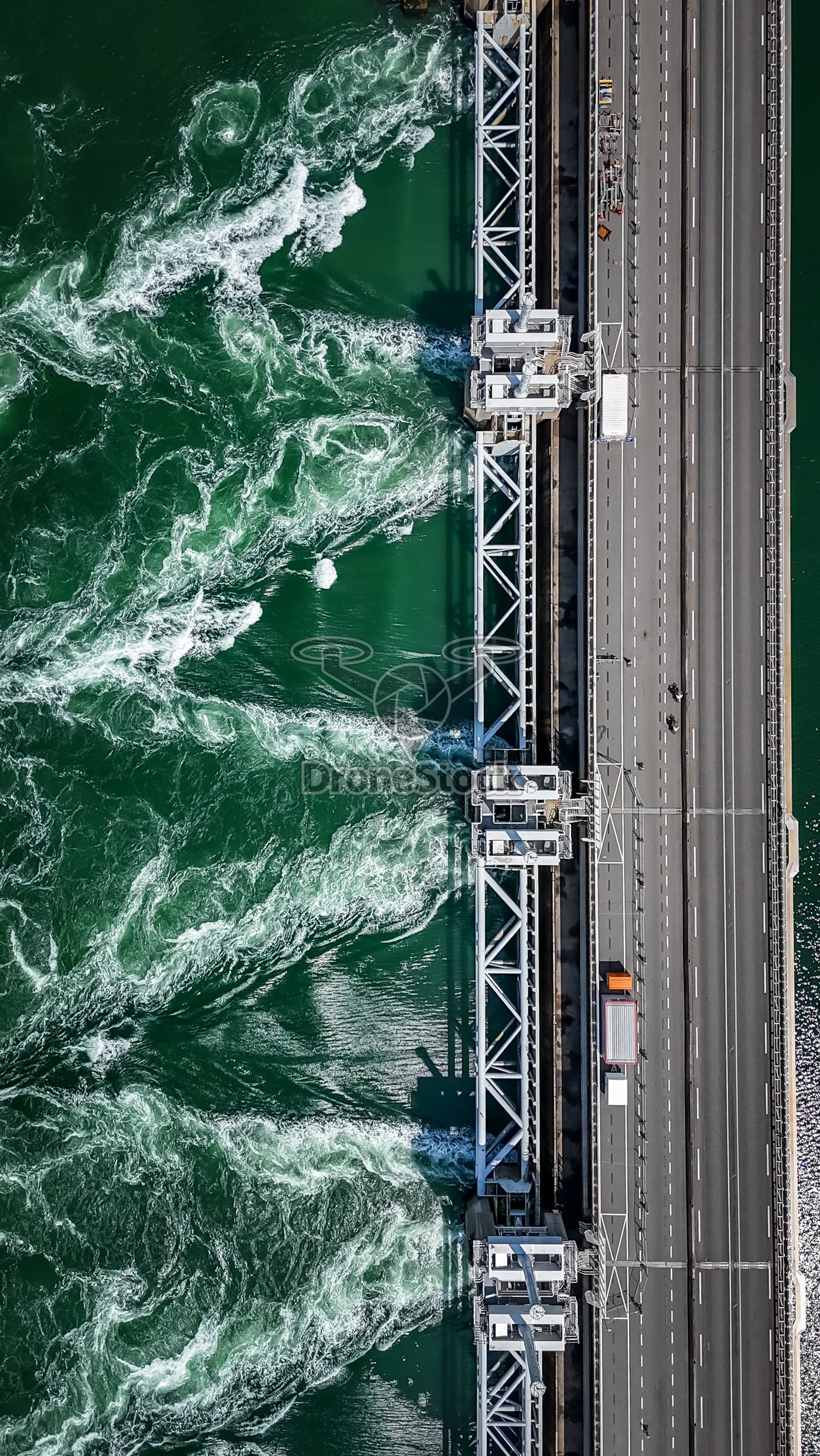 De Oosterscheldekering bij Kamperland.