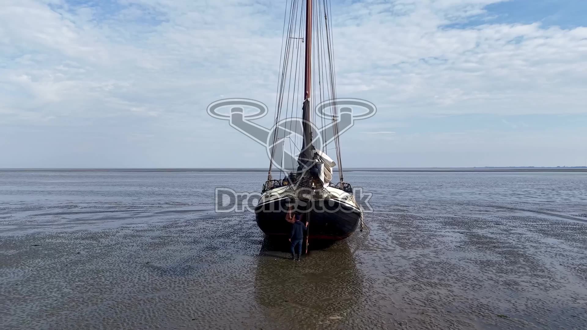 Droogvallen op het Wad 2
