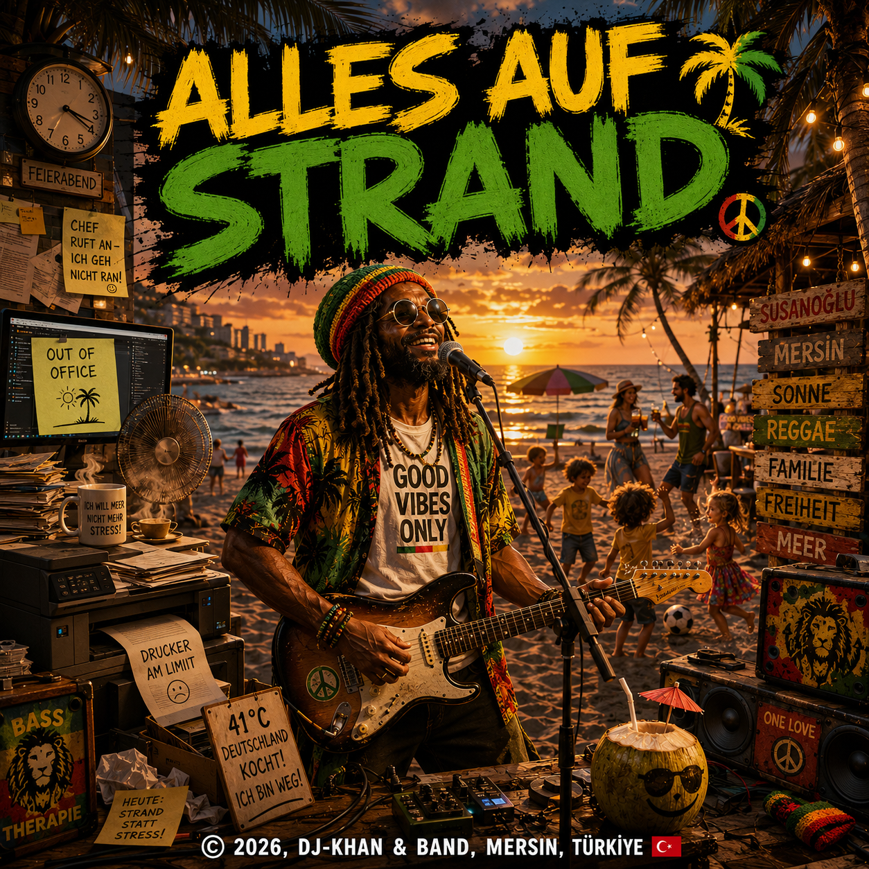 Alles auf Strand