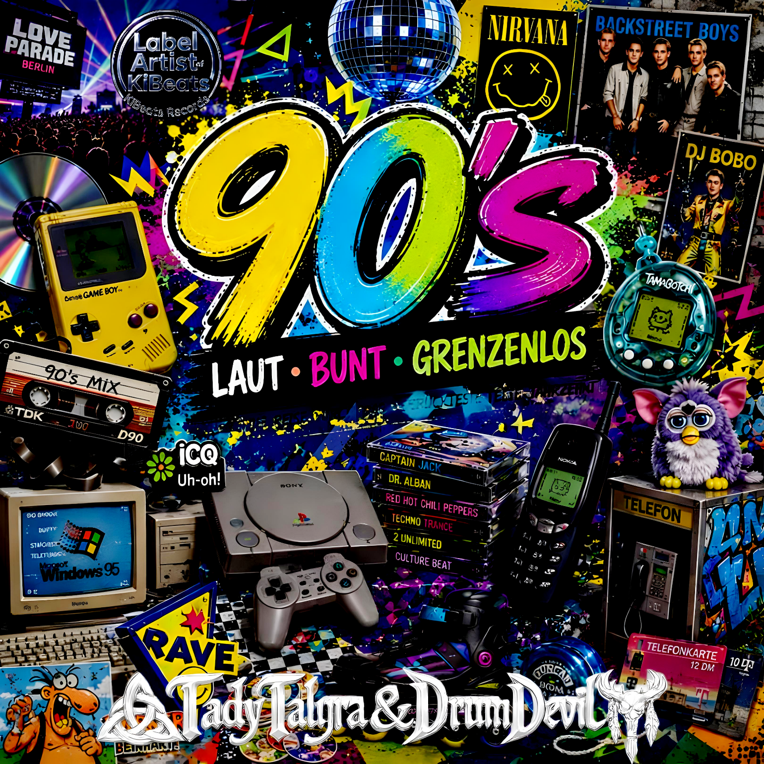 90's Laut Bunt Grenzenlos