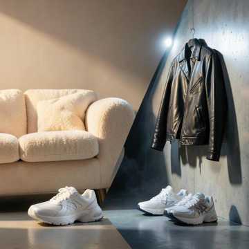 Wolkensocken & Lederjacke