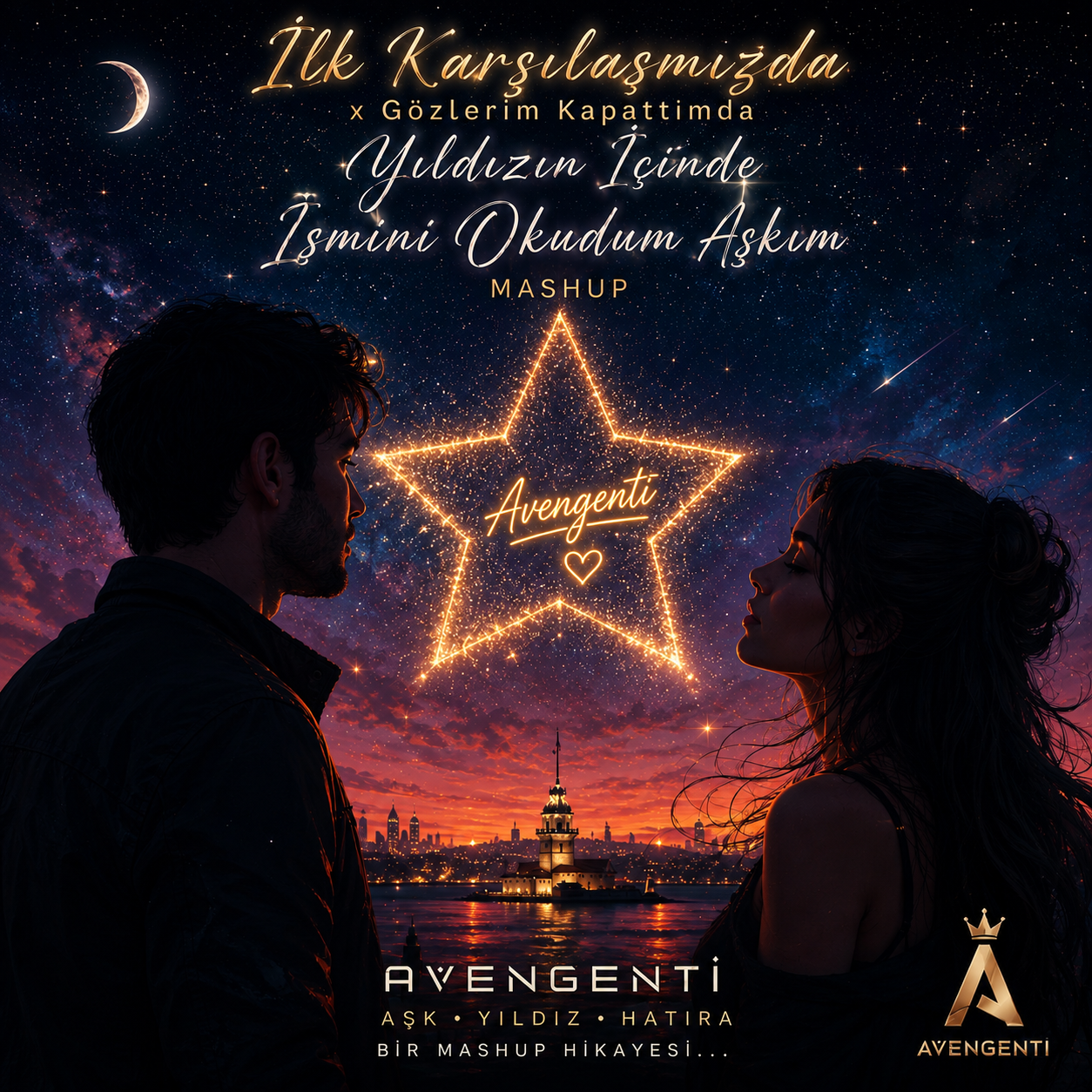 Gözlerini kapatımda Yıldızın içinde ismini okudum Aşkım