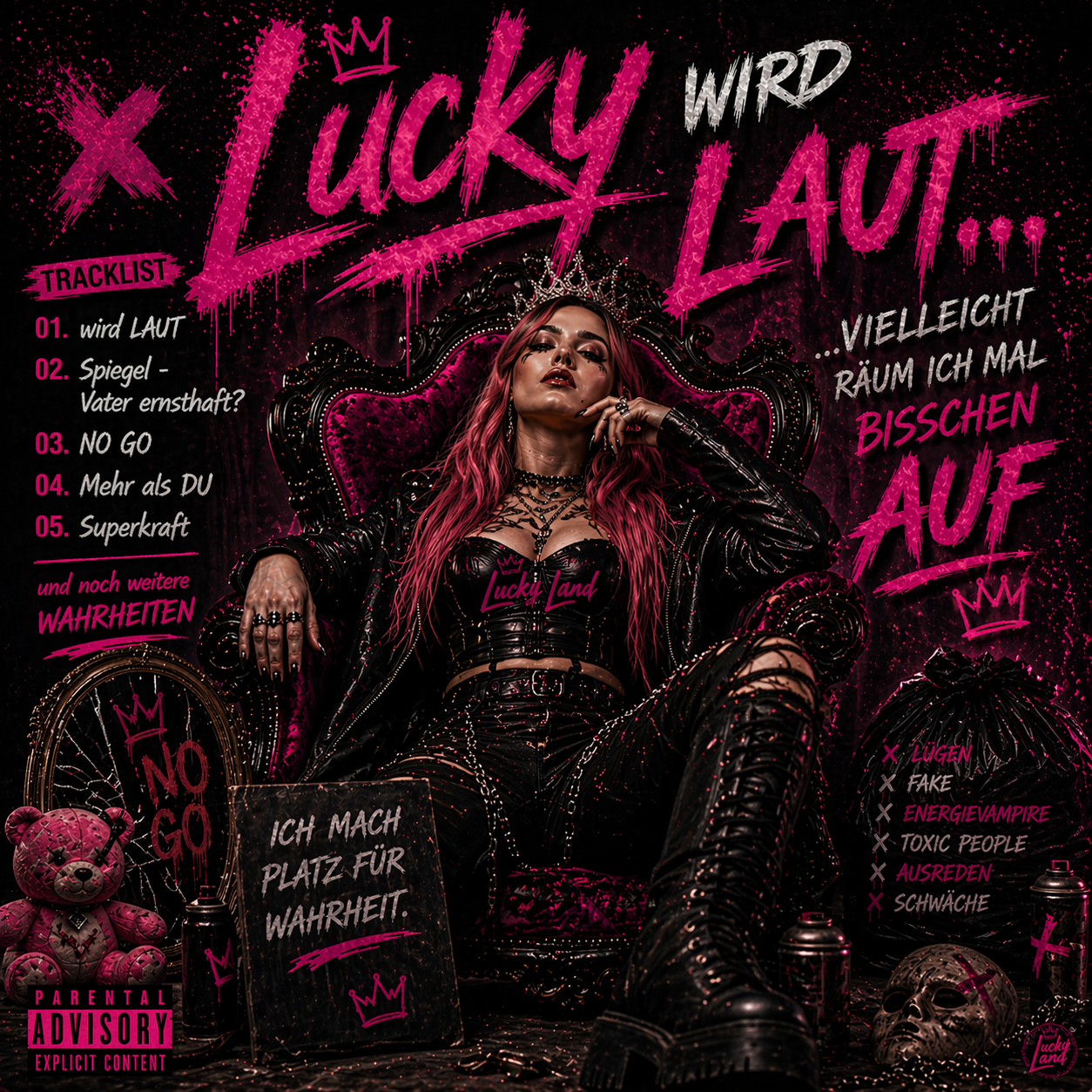 Lucky wird laut