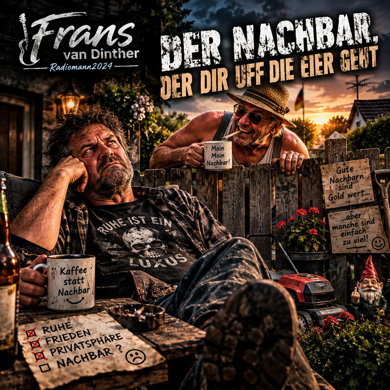 DER NACHBAR, DER DIR UFF DIE EIER GEHT