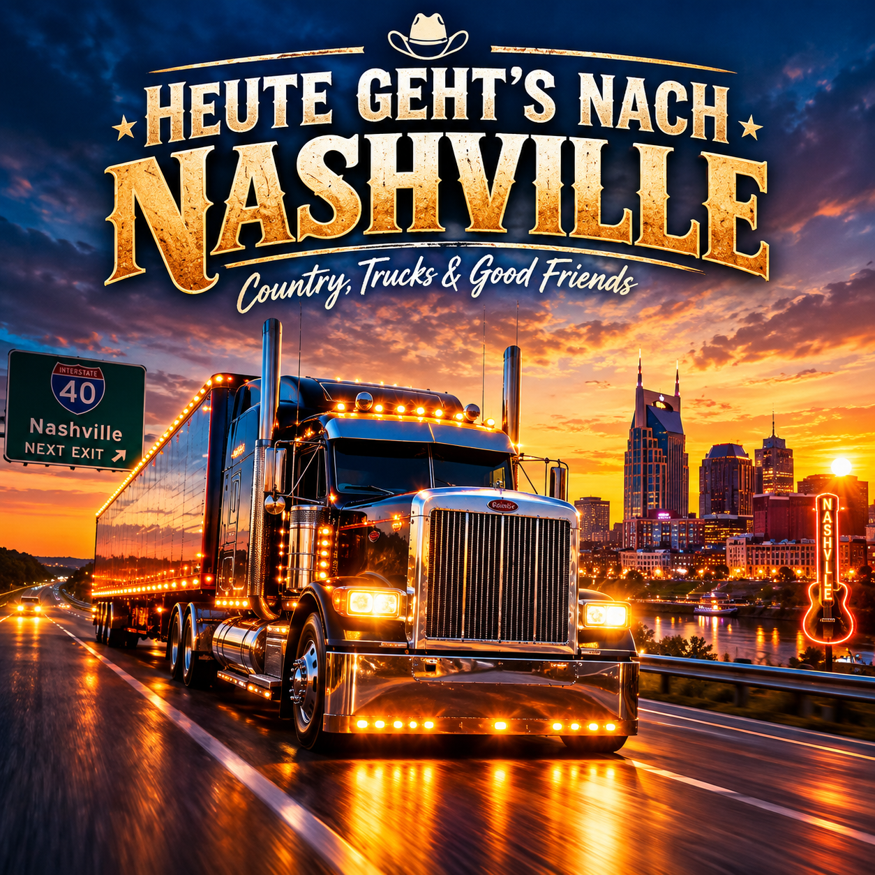 Heute geht’s nach Nashville