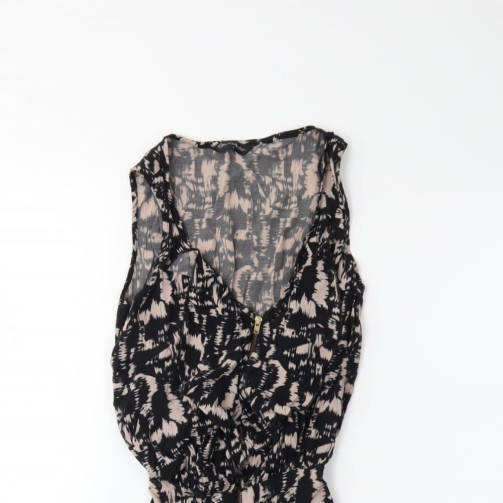 Miss Selfridge Womens Playsuit One-Piece Size 6 Beige Sleeveless - close detail