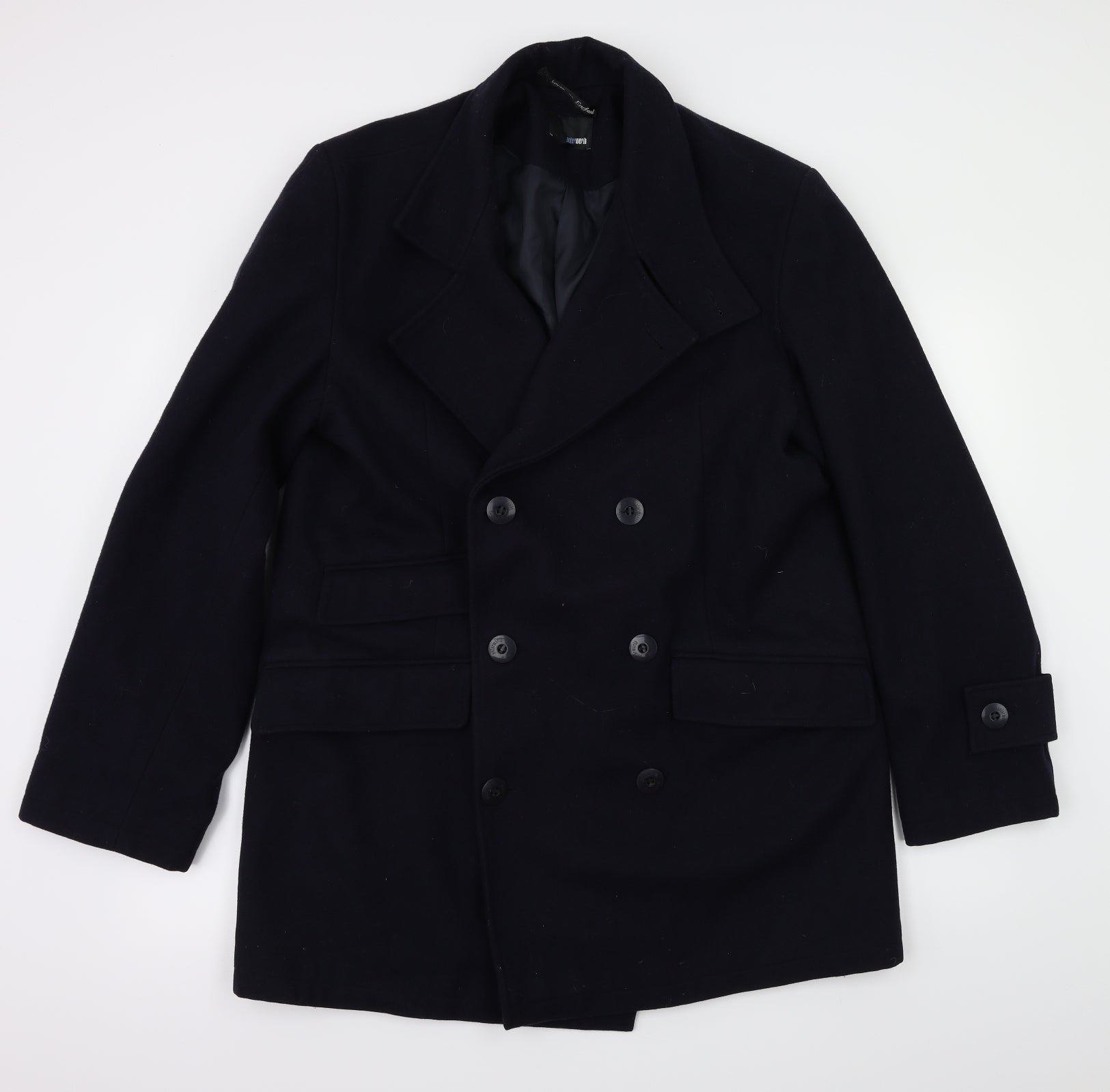 peterwerth Womens Jacket Coat Size 4 Blue - reverse view