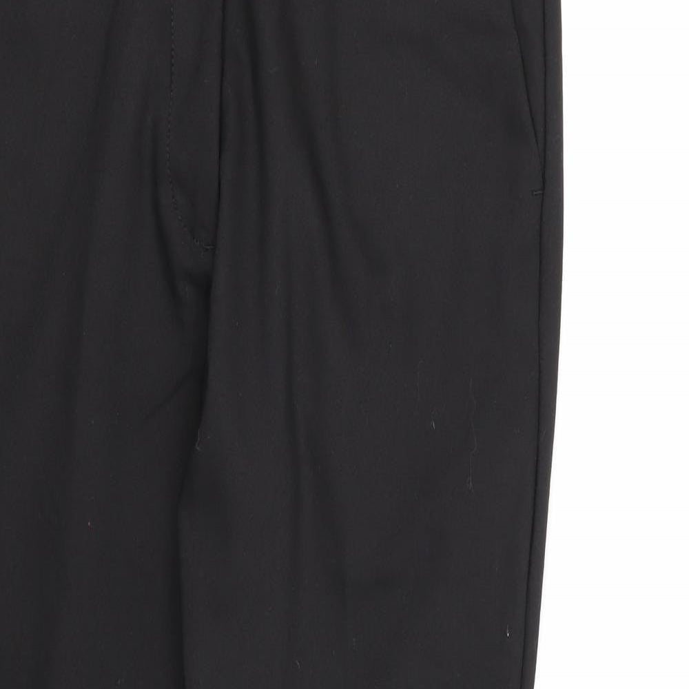 Womens Lefties Size L Dress Pants Trousers Black Comfort Zip W32 L26 - close detail