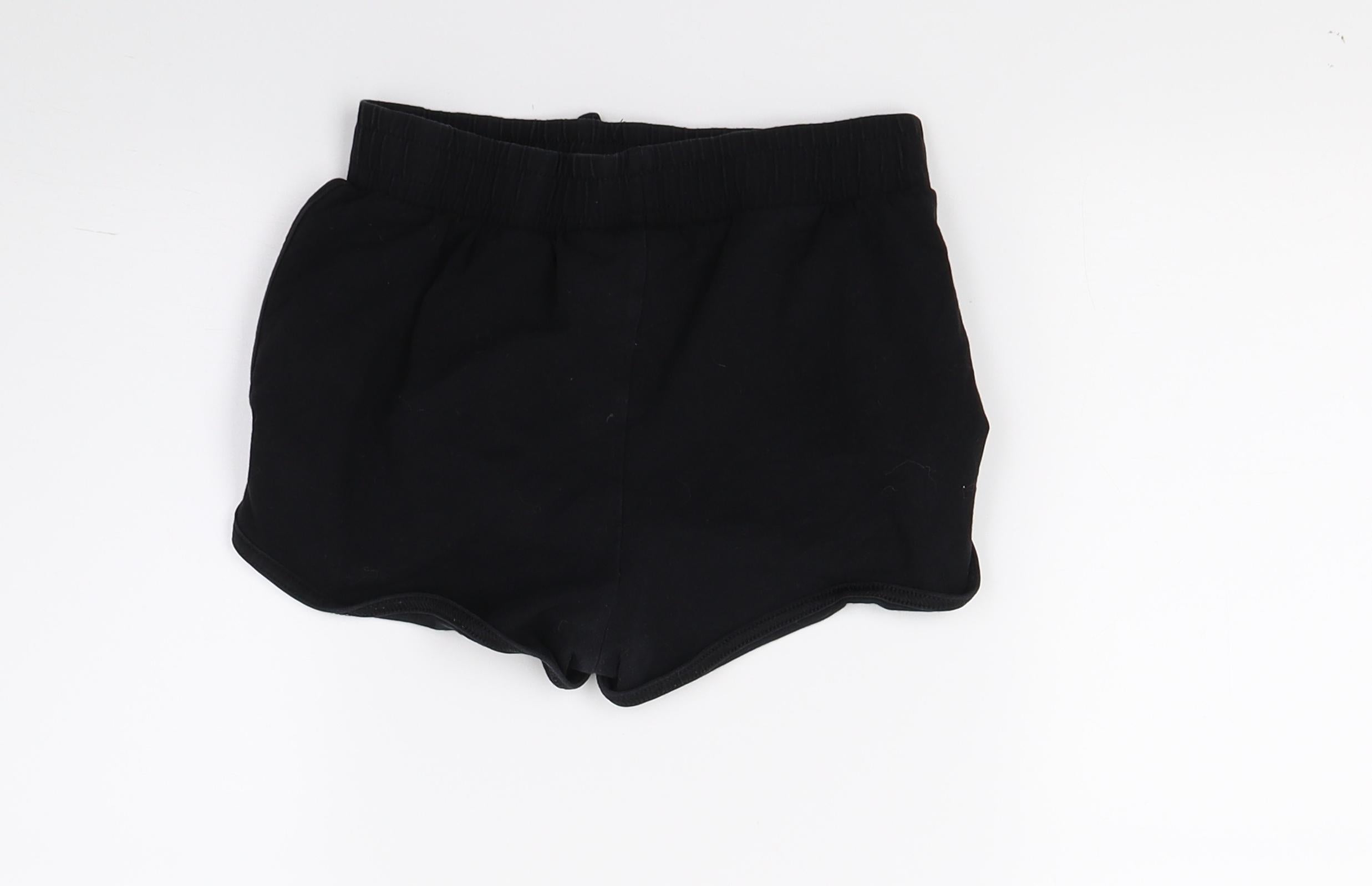 TU Girls Cut-Off Shorts Size 9 Years Black - label detail