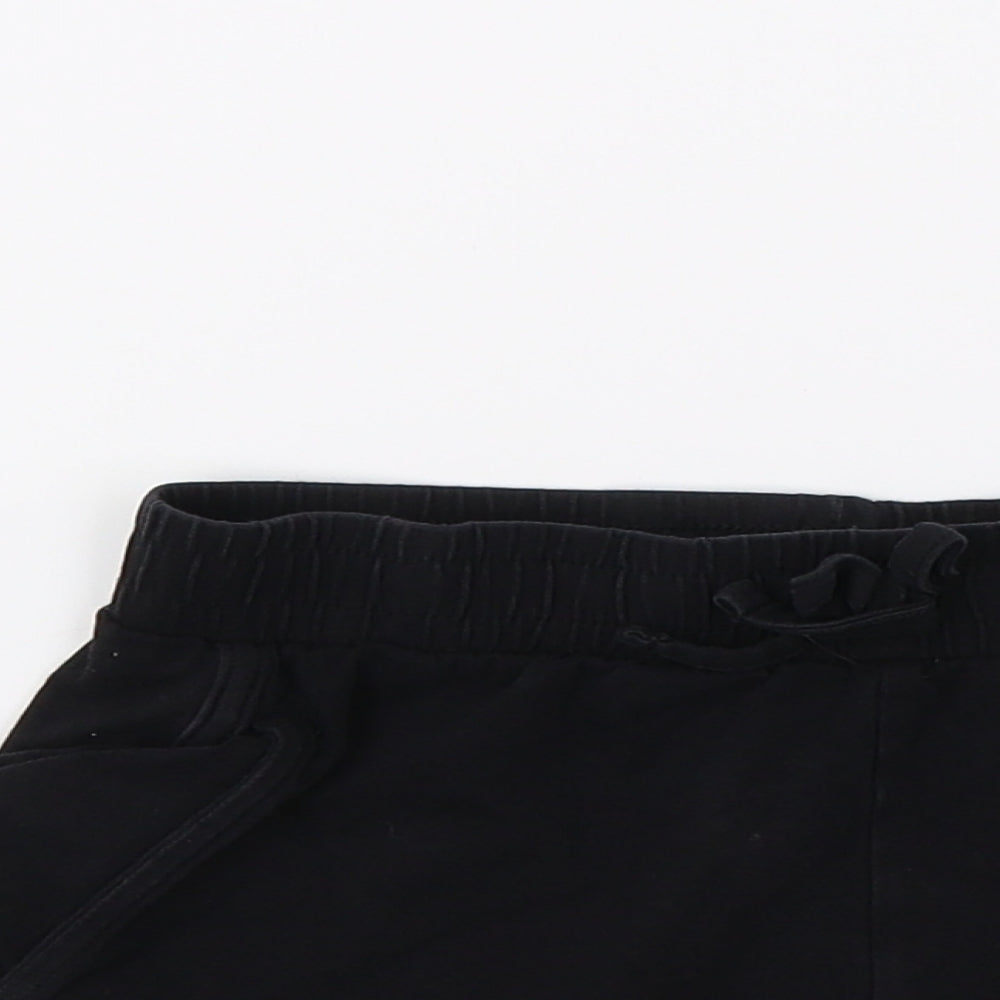 TU Girls Cut-Off Shorts Size 9 Years Black - close detail