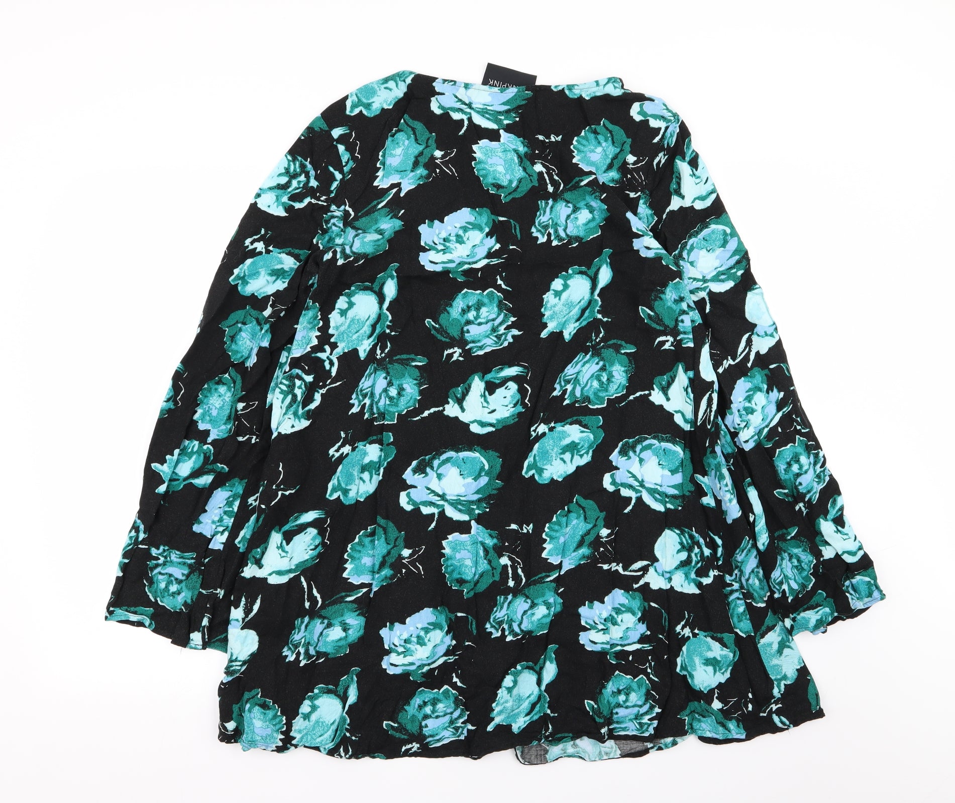 MINKPINK Womens T-Shirt Dress Size S Multicoloured Floral Short Crew Neck - label detail
