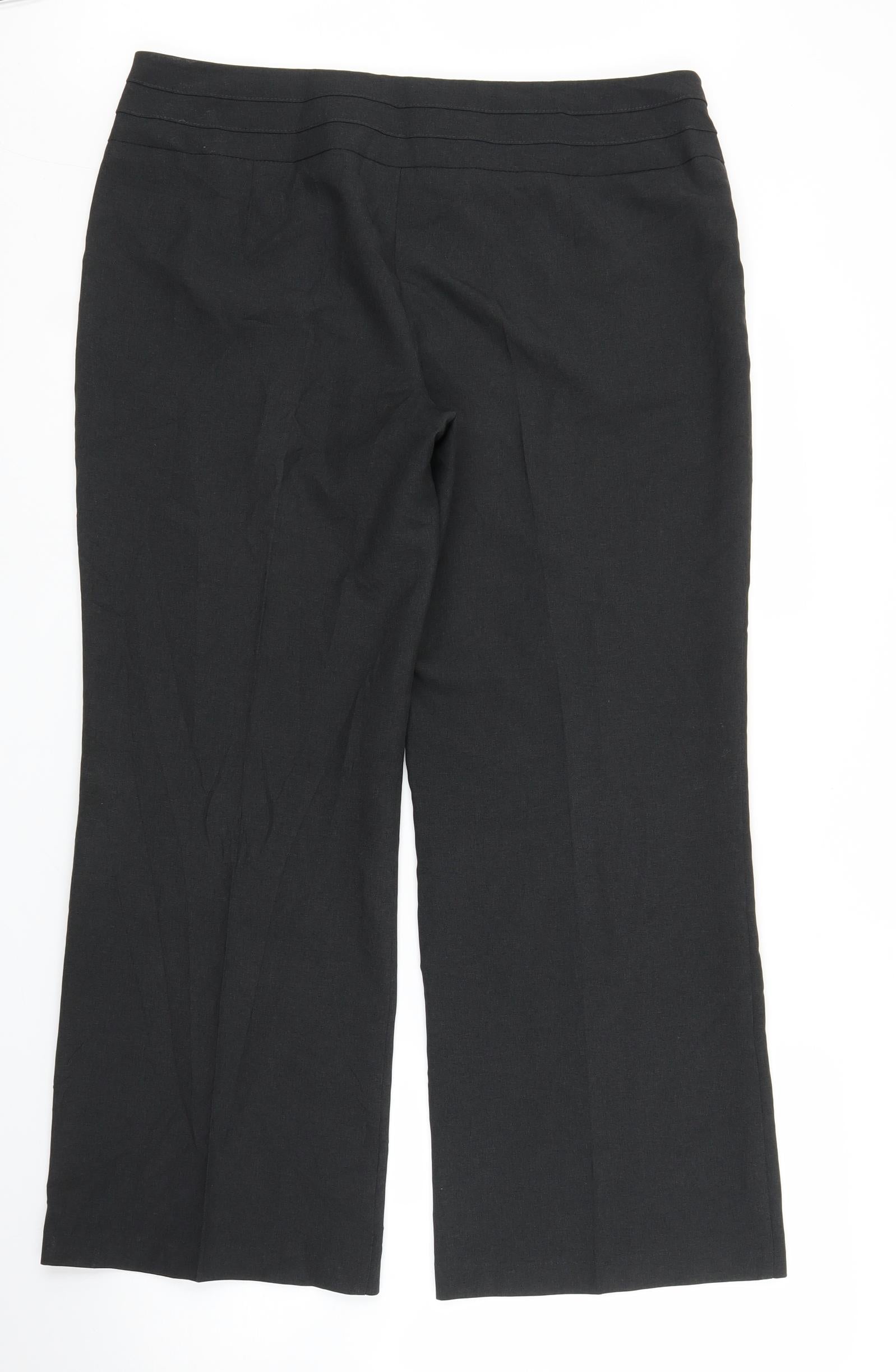 Womens Marks & Spencer Size 16 Trousers Grey W34 L26 - label detail