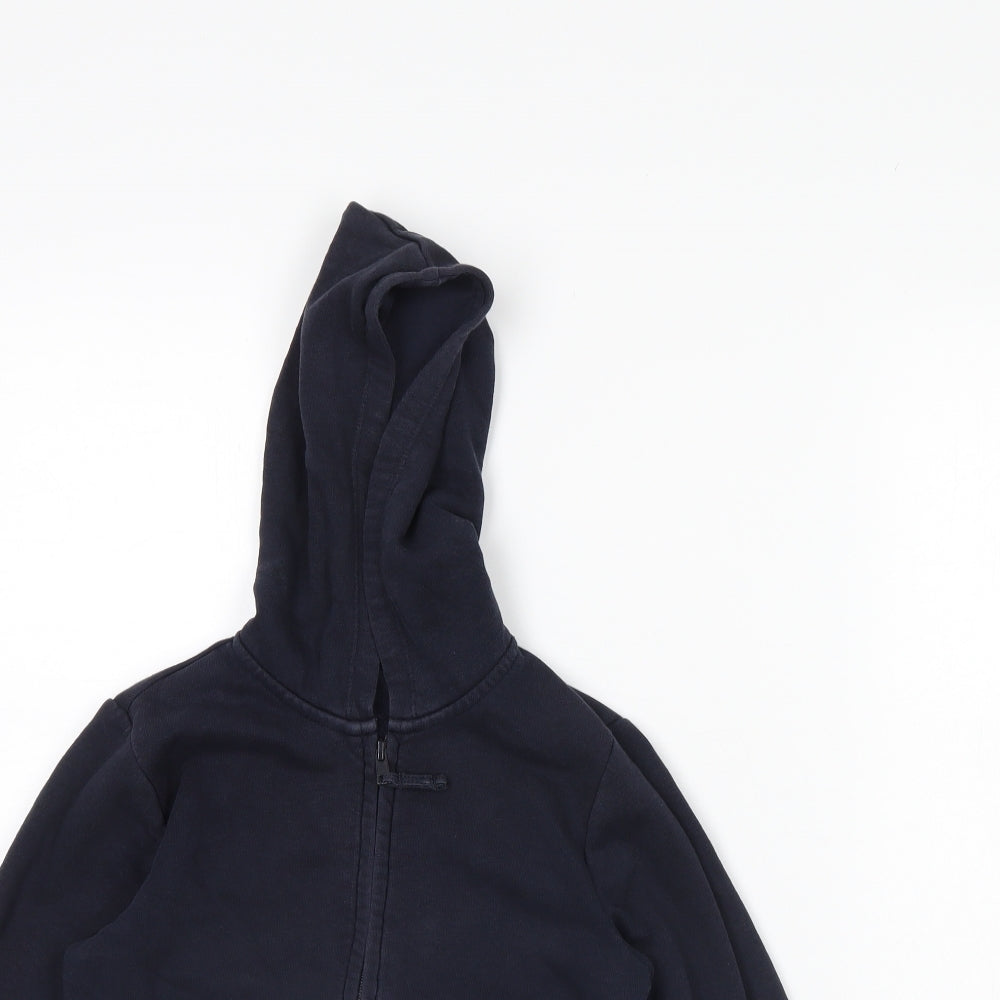 TU Boys Jacket Size 7 Years Blue Long Sleeve Full Zip - close detail