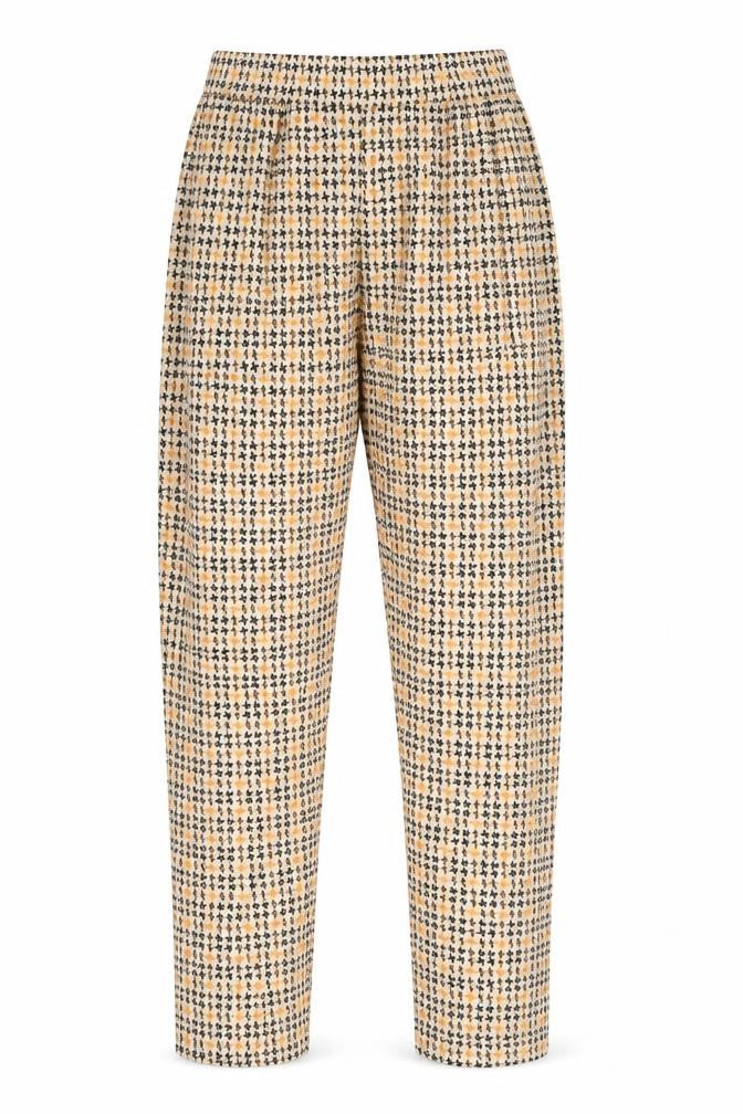 Preworn Girls Sweatpants Trousers One Size Multicoloured Geometric Elastic Waist - front view